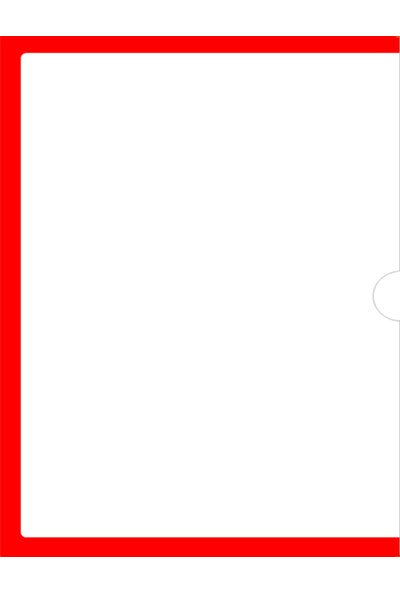 Kaizen A4 Mıknatıslı Uzun Kenar Açık Kırmızı Magnet Çerçeve Dosya Tutucu (10 lu)
