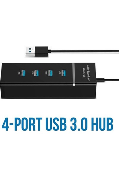 Mkey PG-288 4 Port Girişli Hub USB 3.0 Çoğaltıcı Çoklayıcı 2 Tb Destekli