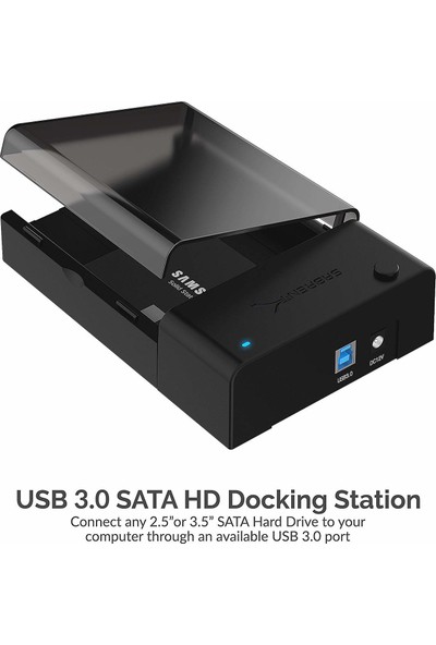 Sabrent USB 3.0 To Sata External Hard Drive Docking Station 2.5" ve 3.5" (Yurt Dışından)