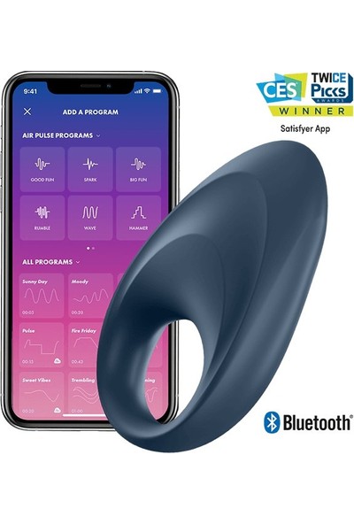 Satisfyer Powerful Telefon Kontrol Şarjlı Penis Halkası