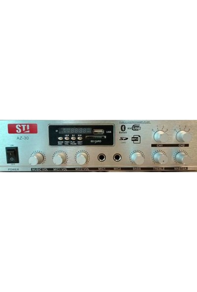 Stı Az 30 Stereo Hat Trafolu Mixer Amplifikatör