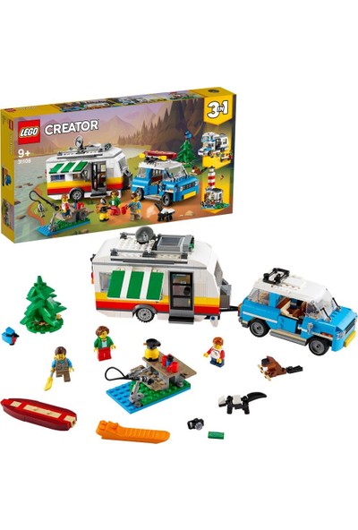 LEGO® Creator 3’ü 1 Arada Karavan Aile Tatili 31108 Yapım Seti (766 Parça)