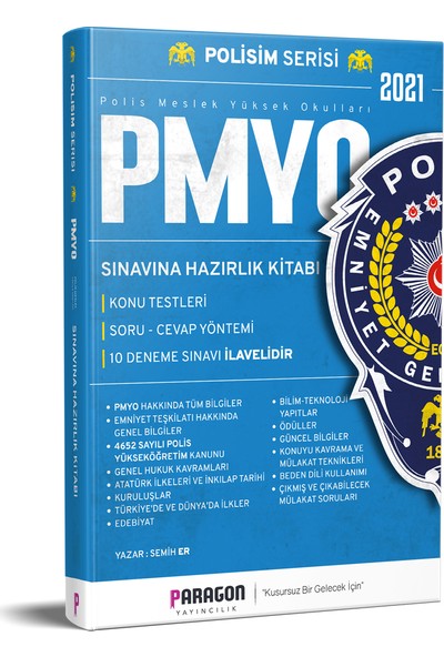 Paragon Yayıncılık PMYO Sınavına Hazırlık Kitabı-Konu Testleri-10 Deneme Sınavı Polisim Serisi