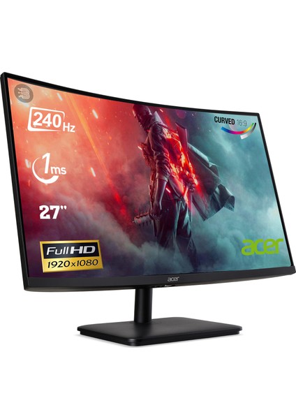 Nitro ED270X 27” 240Hz 1ms (HDMI+Display) Adaptive-Sync Full HD Curved Monitör UM.HE0EE.X01