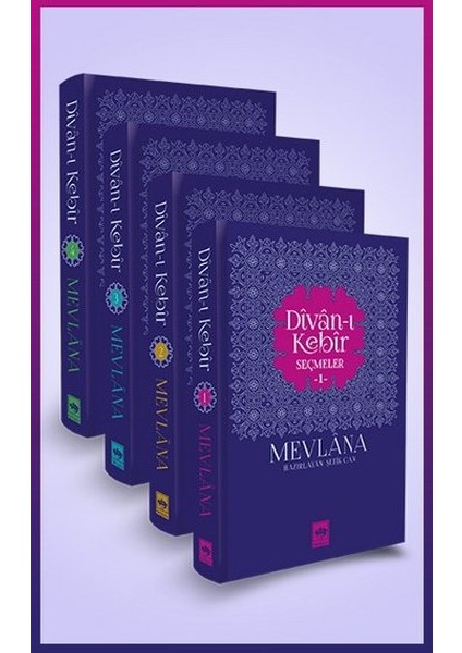 Divan - ı Kebir Seçmeler 4 Cilt - Mevlana Celaleddin Rumi
