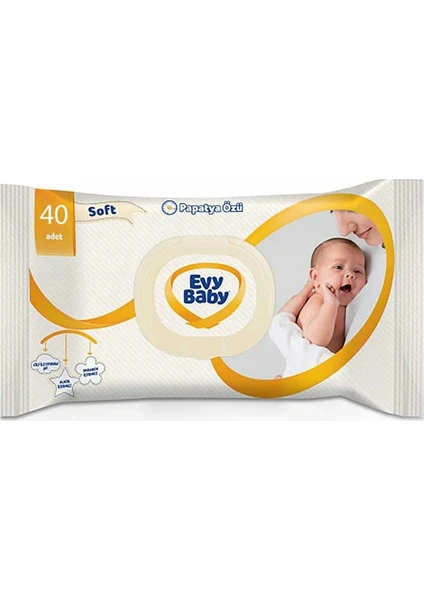 Evy Baby Soft Islak Havlu 40 Yaprak