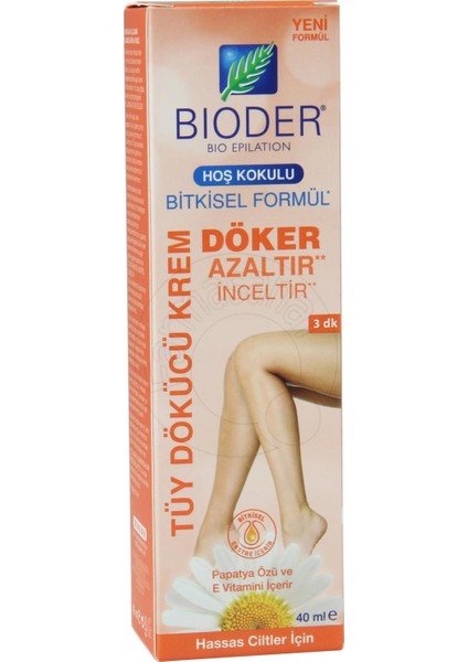 Hassas Ciltler Için Tüy Dökücü Krem 40 ml