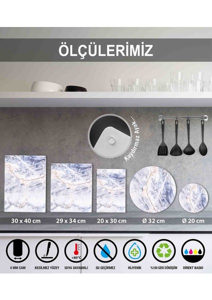 Merkez Cam Kesme Tahtası - Cam Kesme Tablası | 30 cm x 40 cm