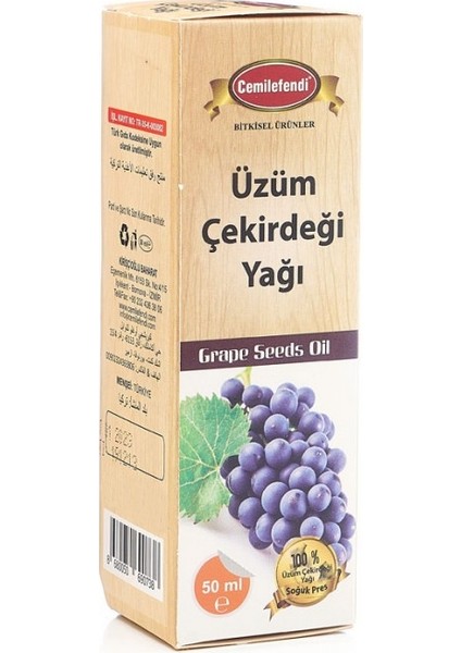 Üzüm Çekirdeği Yağı 50 ml