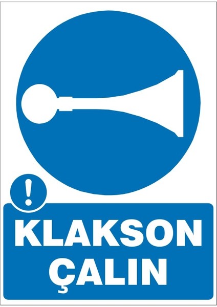 Klakson Çalın (Kendinden Yapışkanlı Etiket) 17,5 x 25 cm