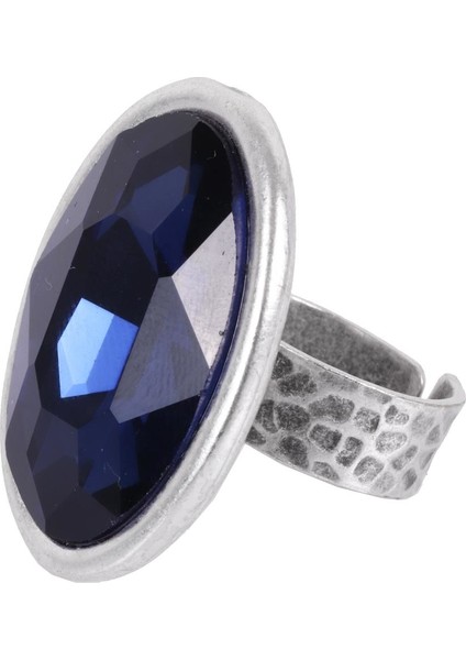 Kadın Antik Gümüş Kaplama Swarovski Taşlı Hürrem Yüzük indirimleri