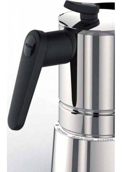 Acciaio Paslanmaz Çelik 4 Cup Moka Pot modelleri