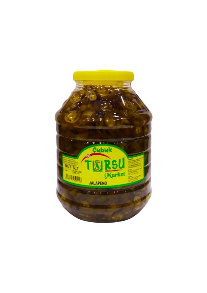 Turşu Market Jalapeno   (Meksika) Biber Turşusu  5 Lt