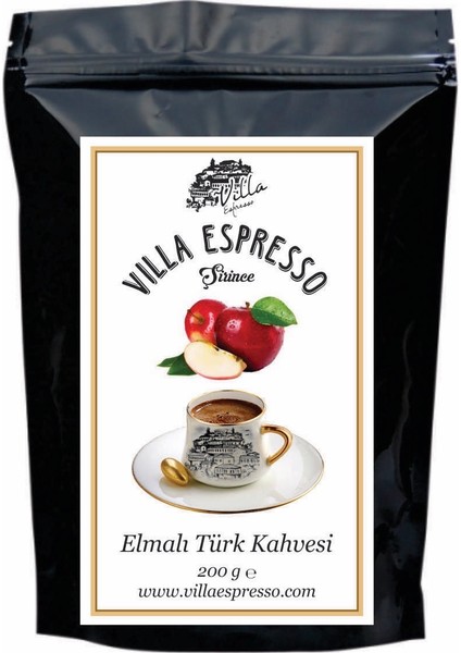 Elmalı Aromalı Türk Kahvesi (200 Gr) Öğütülmüş Elmalı Kahve