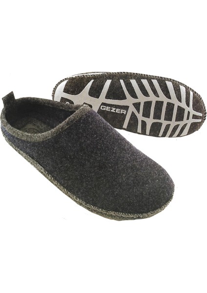 Keçe Kaymaz Sessiz Tabanlı Erkek Ev Terliği