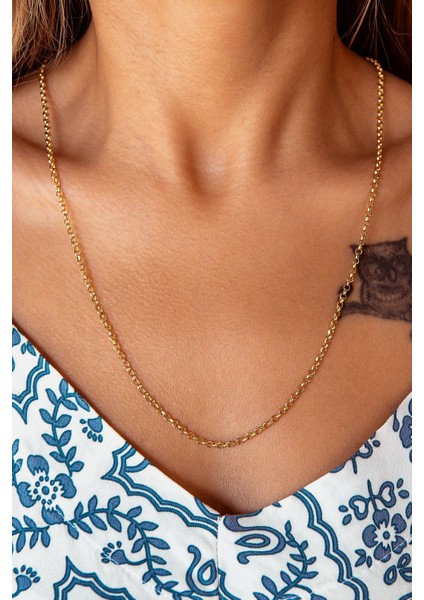 Modern Halka Altın Zincir