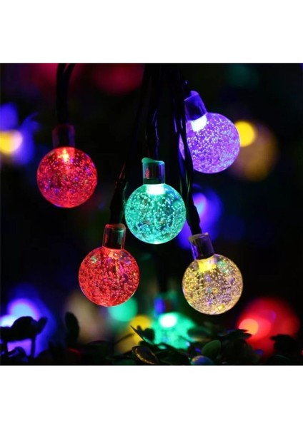 Kristal Küre Motifli Güneş Enerjili Led Solar Bahçe Işıldağı