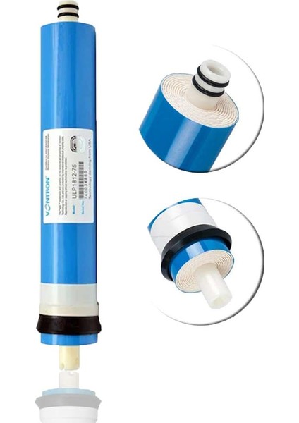Açık Kasa Su Arıtma Cihazları Uyumlu Vontron Membranlı 5 Aşama Filtre Seti (Çift Karbon)