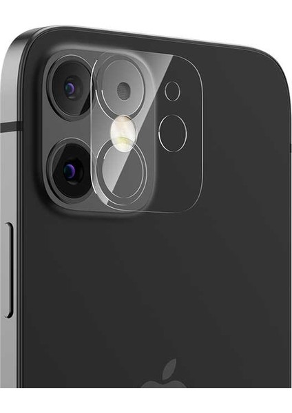Apple iPhone 12 Kamera Lens Koruyucu Cam Şeffaf