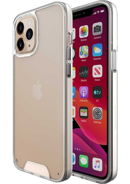Apple iPhone 12 Pro Kılıf Gard Nitro Şeffaf Sert Silikon Renksiz fiyatları