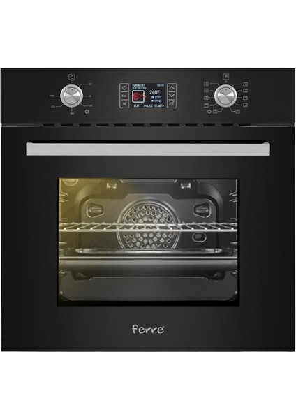 10002 Siyah Ankastre Fırın