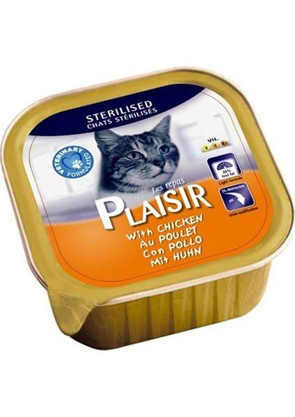 Kısırlaştırılmış Pate Tavuk Etli Yaş Kedi Maması 100 gr x 32 Adet