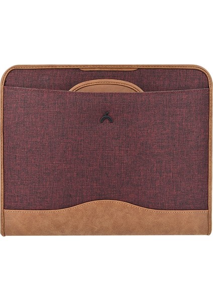 Milano Gi̇zli̇ Saplı Çift Fermuarlı Evrak Çantasi Bordo fiyatları