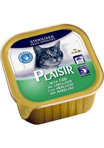 Pate Kısırlaştırılmış Morina Balıklı Yaş Kedi Maması 100 gr x 4 Adet