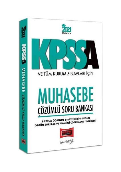 Yargı Yayınevi 2021 KPSS A Grubu ve Tüm Kurum Sınavları İçin Muhasebe Çözümlü Soru Bankası