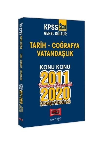 Yargı Yayınevi 2021 KPSS Genel Kültür  Konu Konu Tamamı Çözümlü Çıkmış Sorular