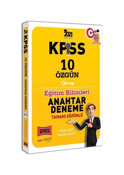 2021 KPSS Eğitim Bilimleri Tamamı Çözümlü 10 Özgün Anahtar Deneme