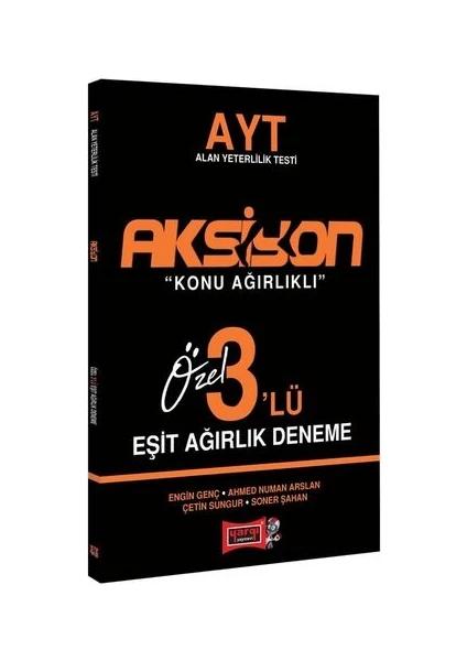 Yargı Yayınevi AYT AKS iyon Eşit Ağırlık 3#lü Deneme