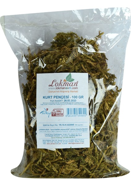 Kurt Pençesi Otu 100 gr Paket