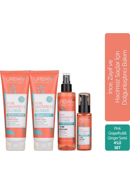 Urban Care Pink Grapefruit & Ginger Serisi 4'lü Set