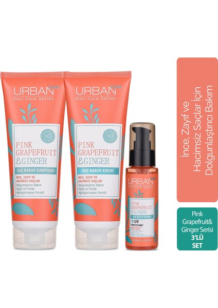 Pink Grapefruit & Ginger Serisi 3'lü Set