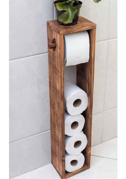 Wc Kağıtlık Tuvalet Kağıtlığı Ahşap Banyo