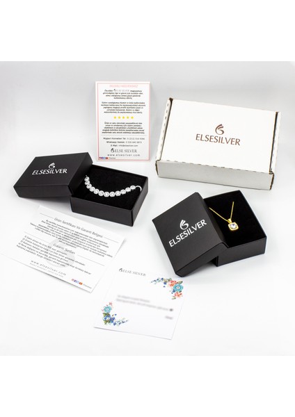 Mistik Topaz Taşlı Gümüş Yonca Set fiyatları