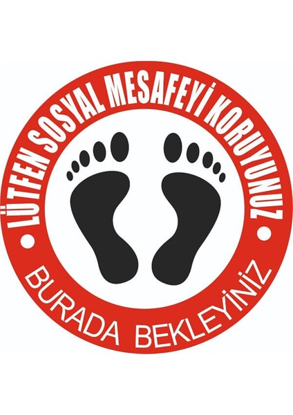 Sosyal Mesafe Sticker