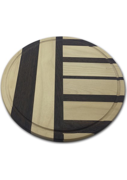 - Wenge & Dişbudak Masif Ahşap Kesme ve Sunum Tahtası 711Q