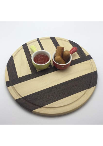 - Wenge & Dişbudak Masif Ahşap Kesme ve Sunum Tahtası 711Q modelleri