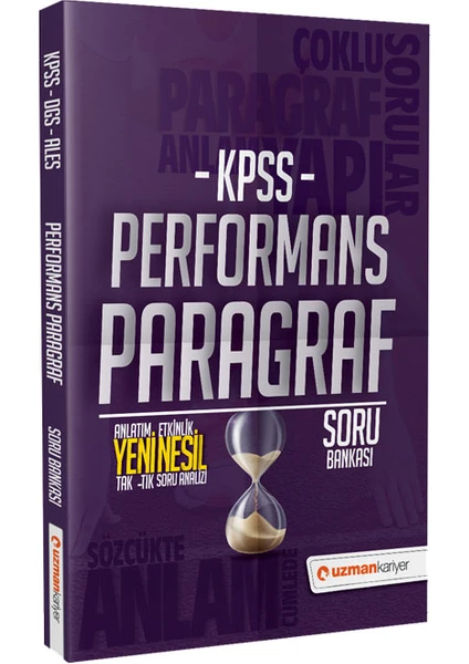 Uzman Kariyer Yayınları KPSS Performans Paragraf Soru Bankası