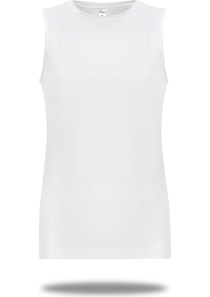 Kadın Pamuklu Kolsuz Likralı Sıfır Yaka Body T-Shirt
