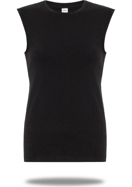 Kadın Pamuklu Kolsuz Likralı Sıfır Yaka Body T-Shirt fiyatları