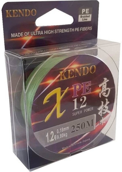 12PE Dark Green 250M Ip Misina