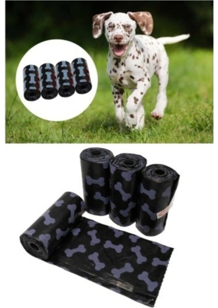 Köpek Kedi Evcil Hayvan Kaka Poşeti 4'lü Set