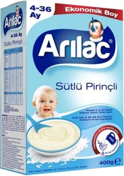 Lac Instant Ek Gıda Sütlü Pirinçli 400 gr