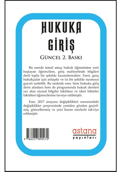 Hukuka Giriş - Ilyas Doğan