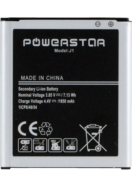 Samsung Galaxy J1 Batarya Pil 1850MAH Powerstar