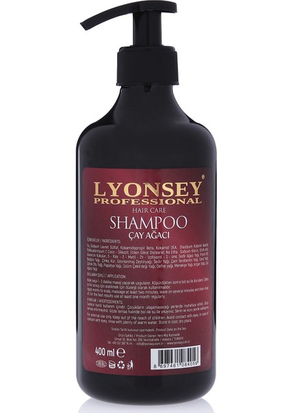 Çay Ağacı Şampuanı 400 ml + Keratin Komplex Saç Maskesi 500 ml