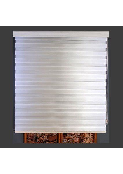Zebra Perde Beyaz Bamboo 70 x 200 cm